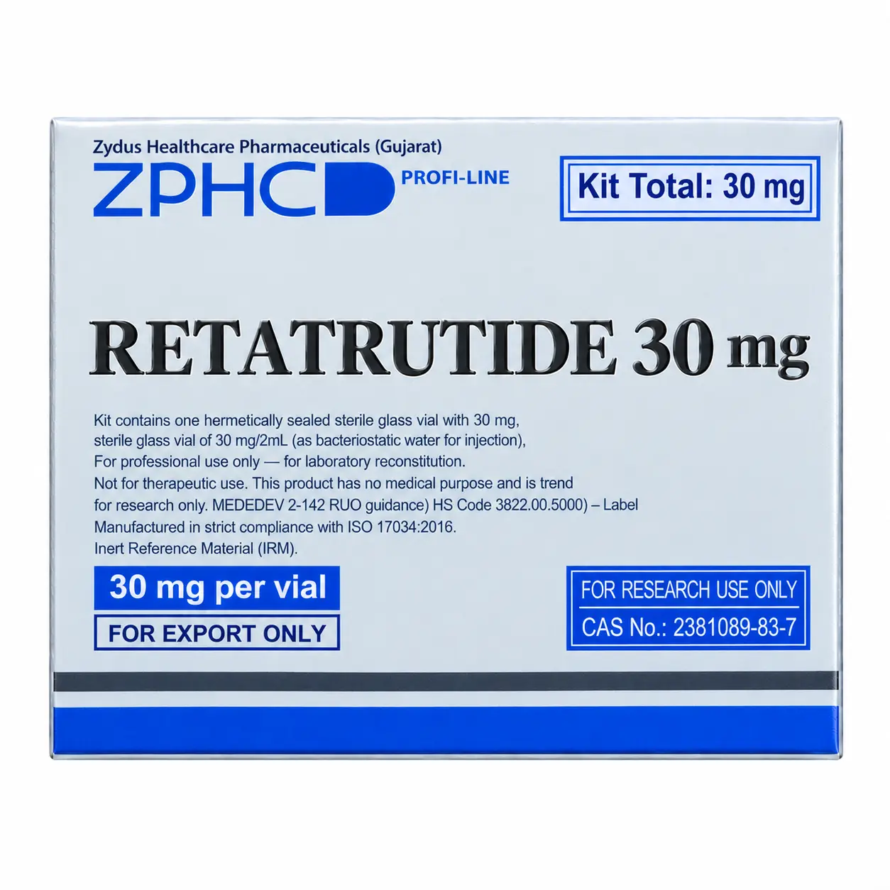 ZPHC - Retatrutide 30mg Vial